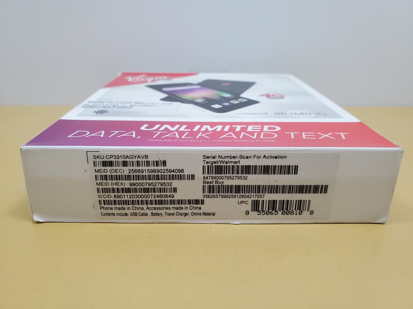 COOLPAD 3310A Illumina 8GB Virgin Mobile Prepaid Smartphone - Black