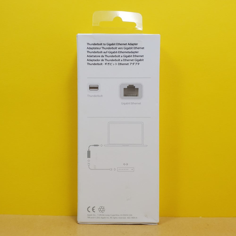 APPLE Thunderbolt-to-Gigabit Ethernet Adapter Cable MD463LL/A Model A1433 - White
