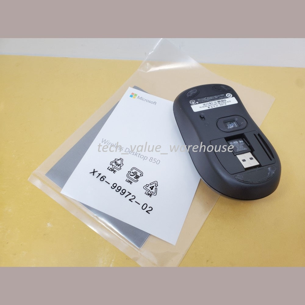 MICROSOFT Wireless Desktop 850 Keyboard and Mouse PY9-00001 Model 1455 - Black