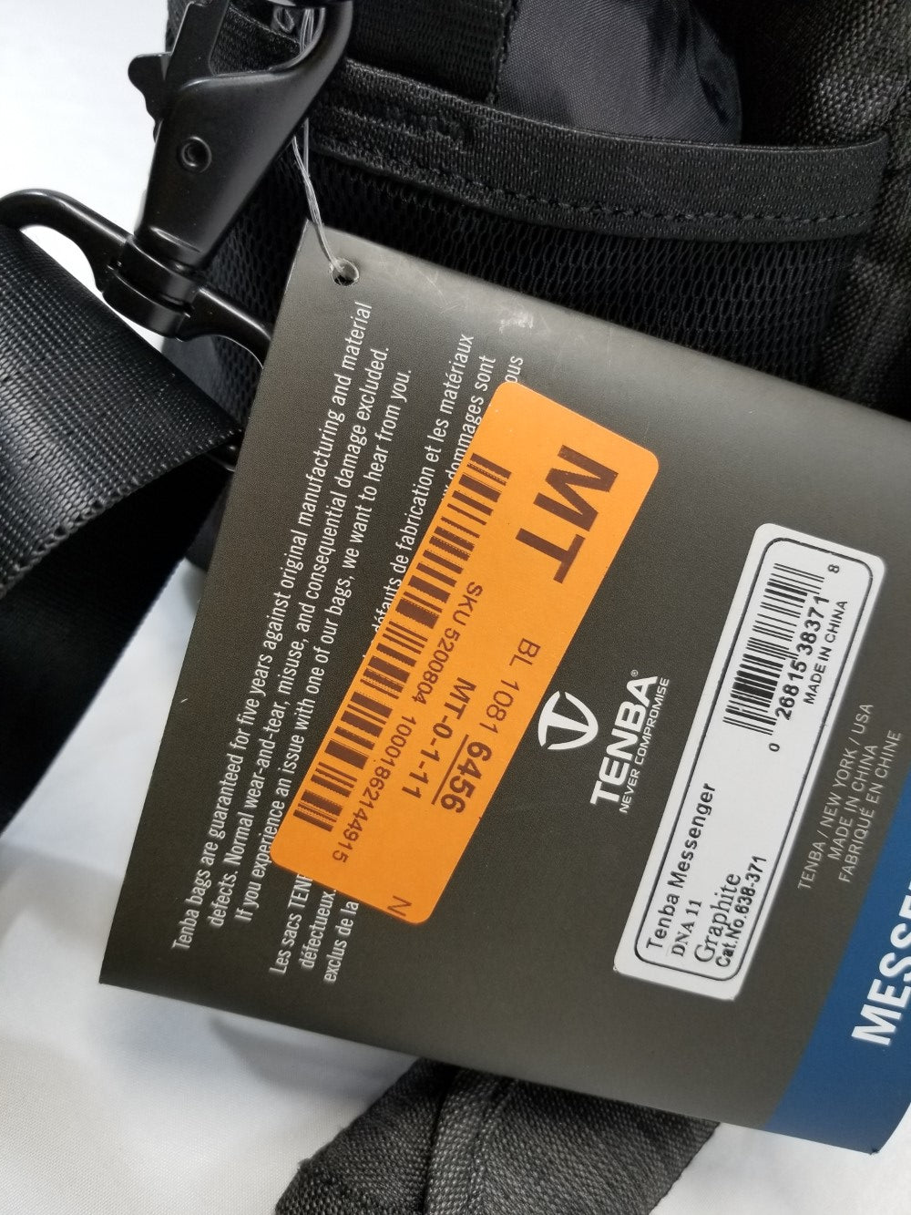 TENBA DNA 11 Messenger Shoulder Camera Bag Laptop Briefcase - Graphite
