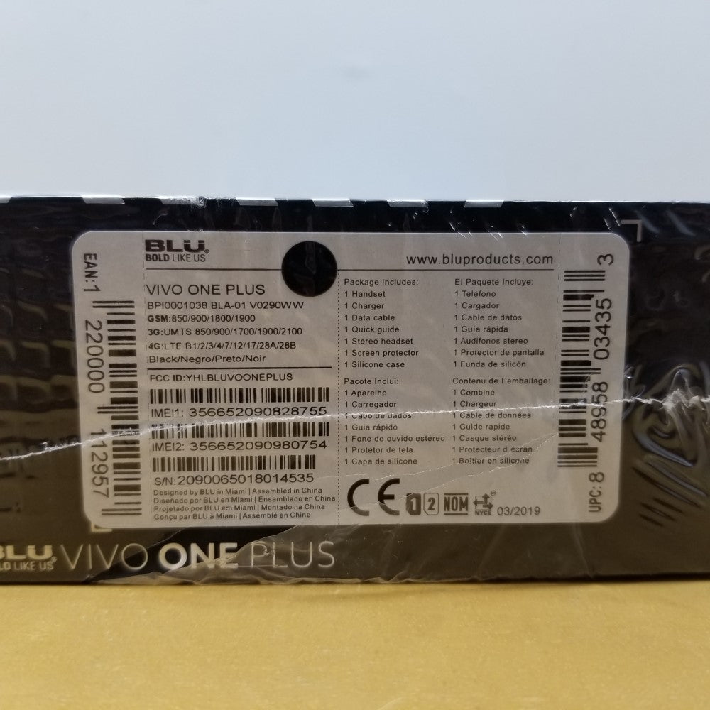 BLU Vivo One Plus (Unlocked) 16GB Android Smartphones - Black