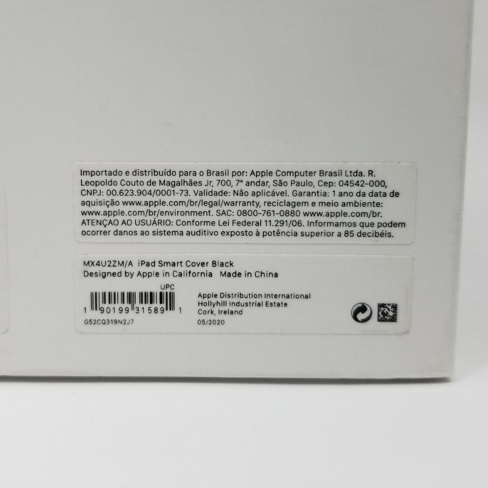 APPLE Smart Cover for 10.5" iPad Pro and iPad Air and 10.2" MX4U2ZM/A - Black