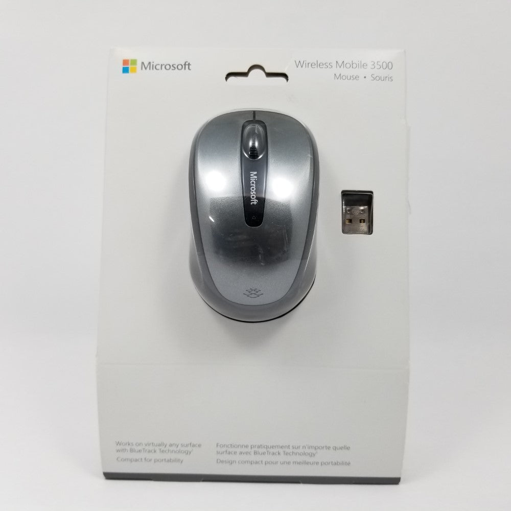 MICROSOFT Wireless Mobile Mouse 3500 GMF-00010 Model 1517 - Loch Ness Gray