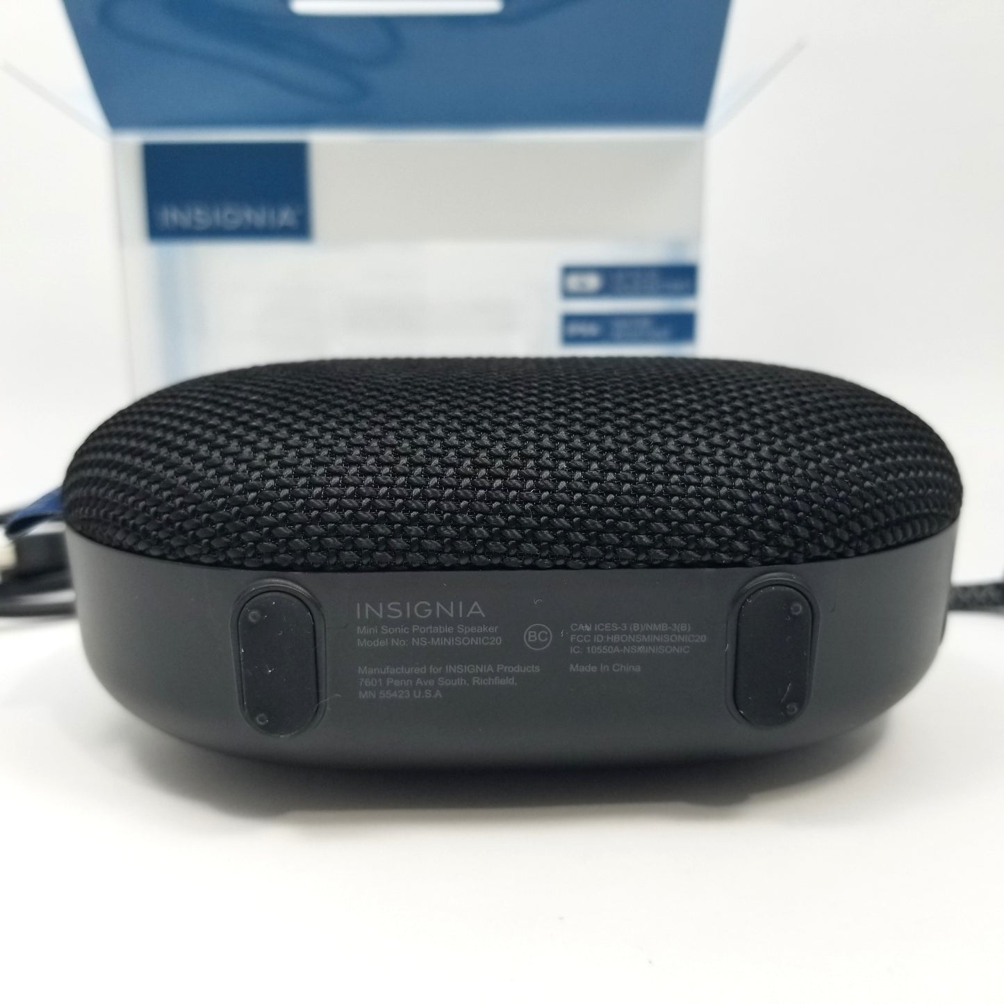 INSIGNIA Mini Sonic Portable Bluetooth Speaker NS-MINISONIC20 - Black