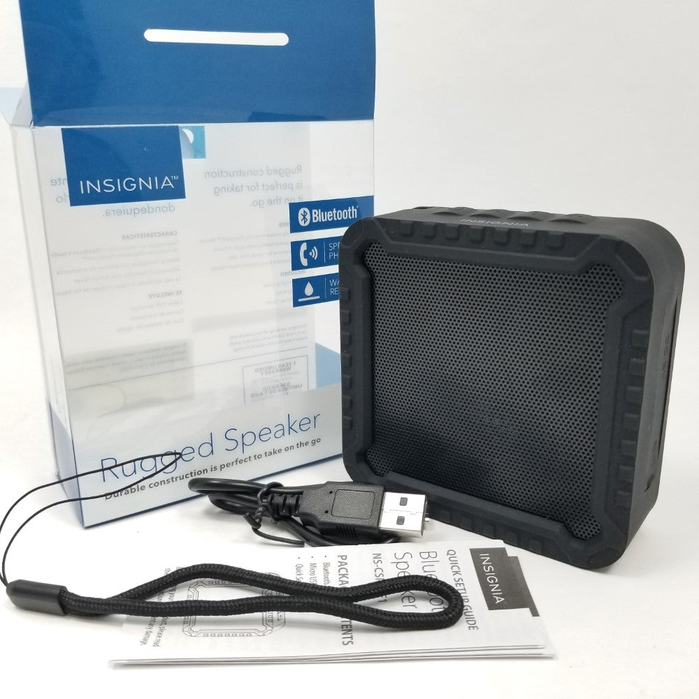 INSIGNIA Rugged Portable Bluetooth Speaker NS-CSPBTF1-BK - Black