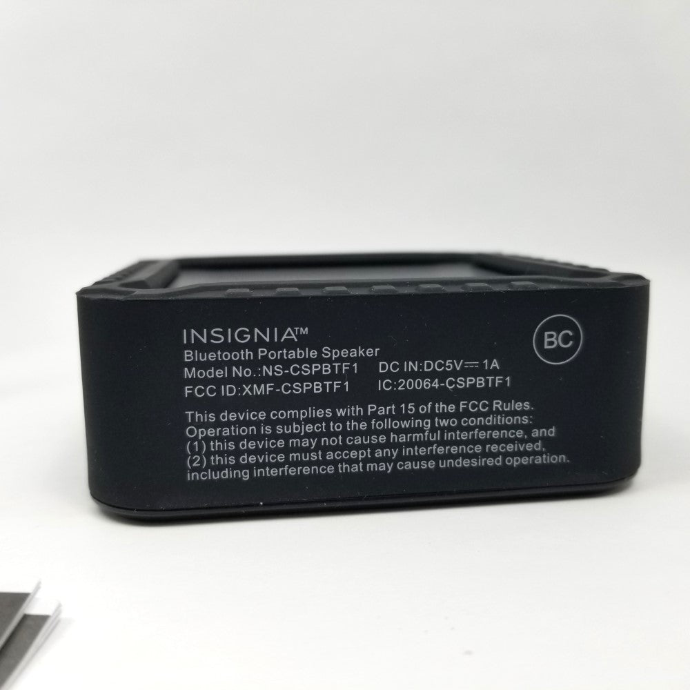 INSIGNIA Rugged Portable Bluetooth Speaker NS-CSPBTF1-BK - Black