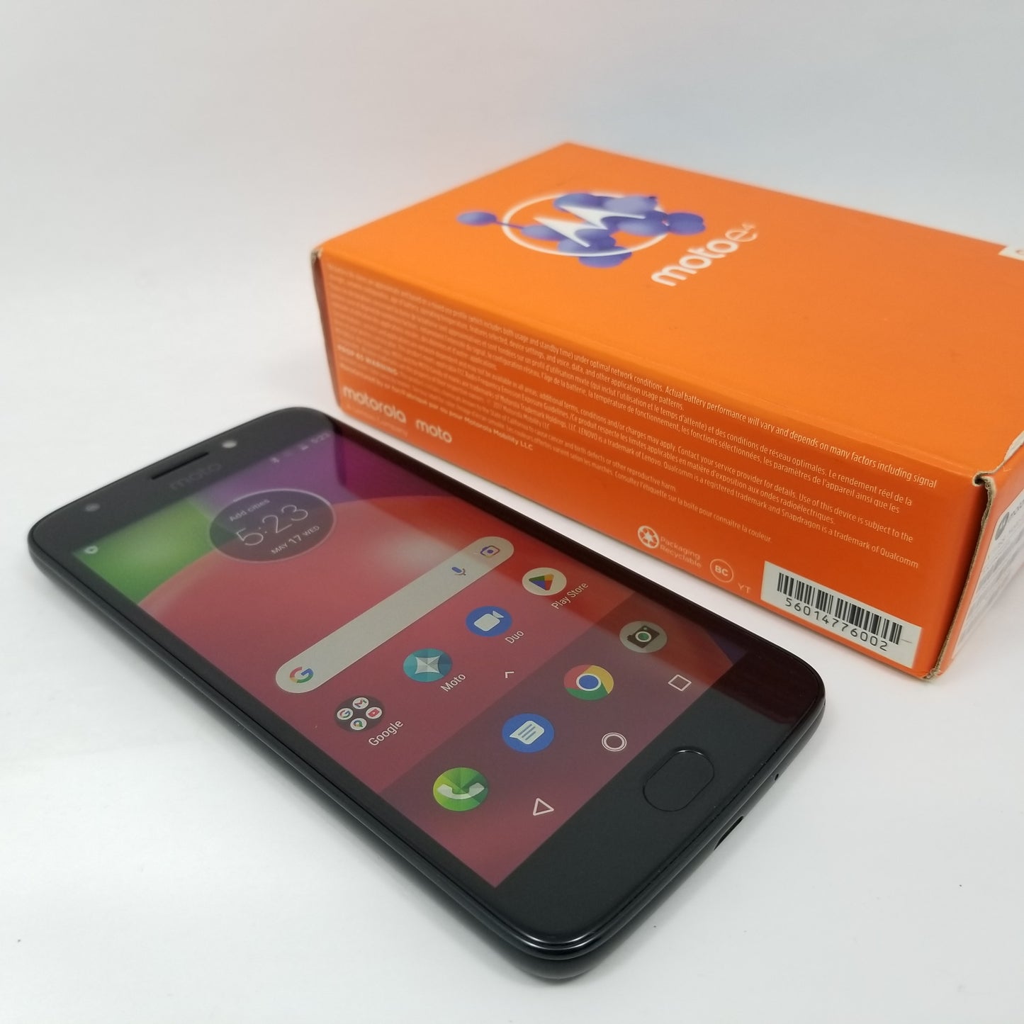 MOTOROLA Moto E4 XT1768 (Unlocked) 16GB Prepaid Android Smartphone - Licorice Black