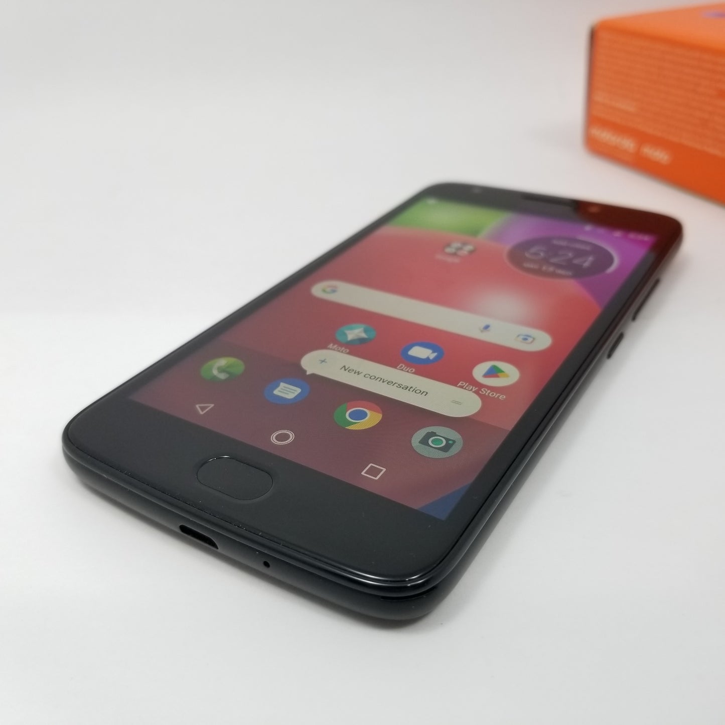 MOTOROLA Moto E4 XT1768 (Unlocked) 16GB Prepaid Android Smartphone - Licorice Black