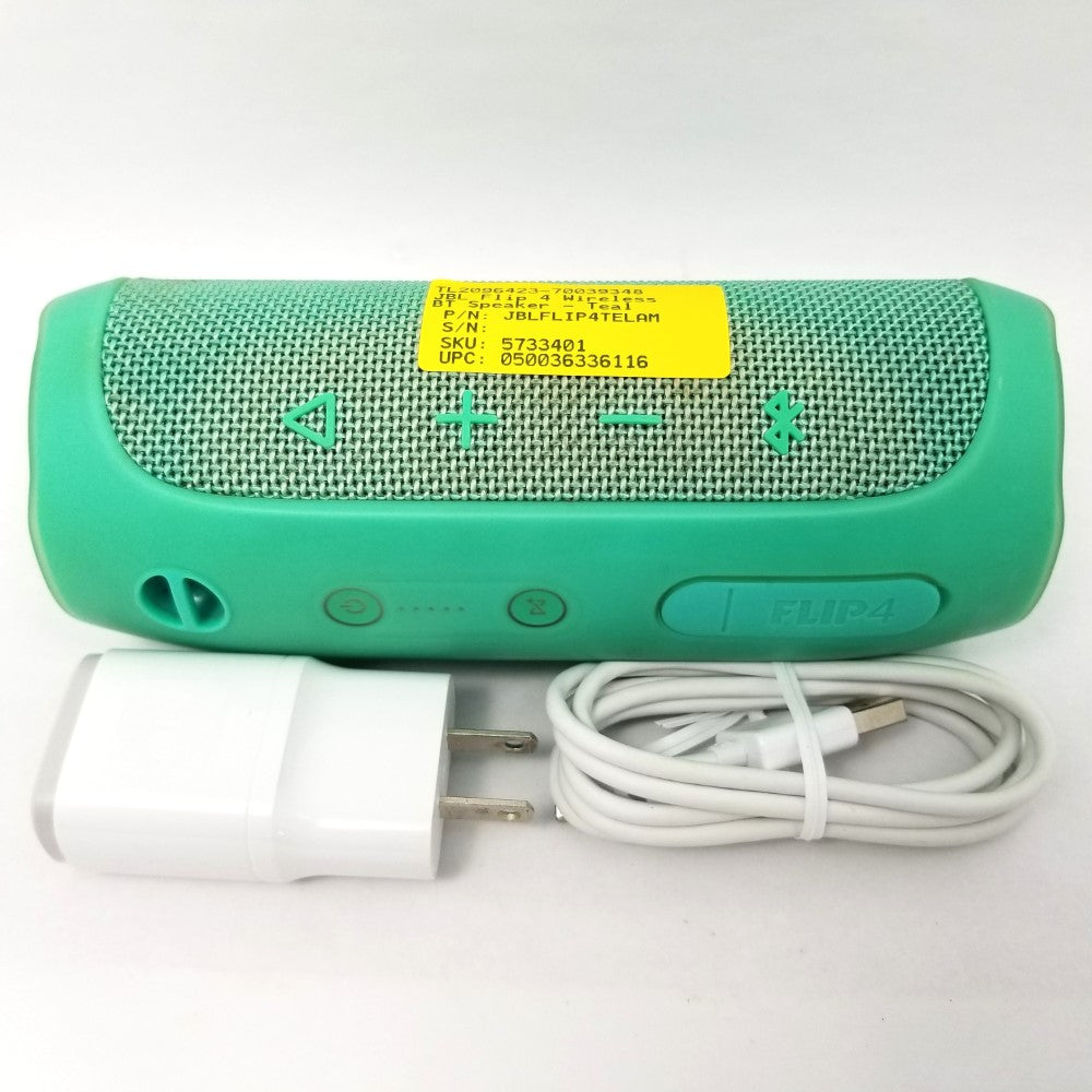 JBL Flip 4 Wireless Portable Bluetooth Speaker JBLFLIP4TELAM - Teal
