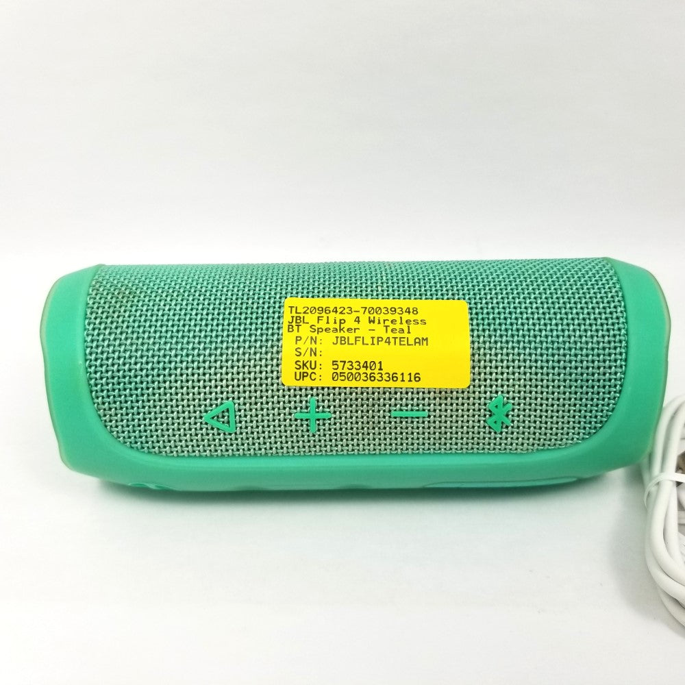 JBL Flip 4 Wireless Portable Bluetooth Speaker JBLFLIP4TELAM - Teal