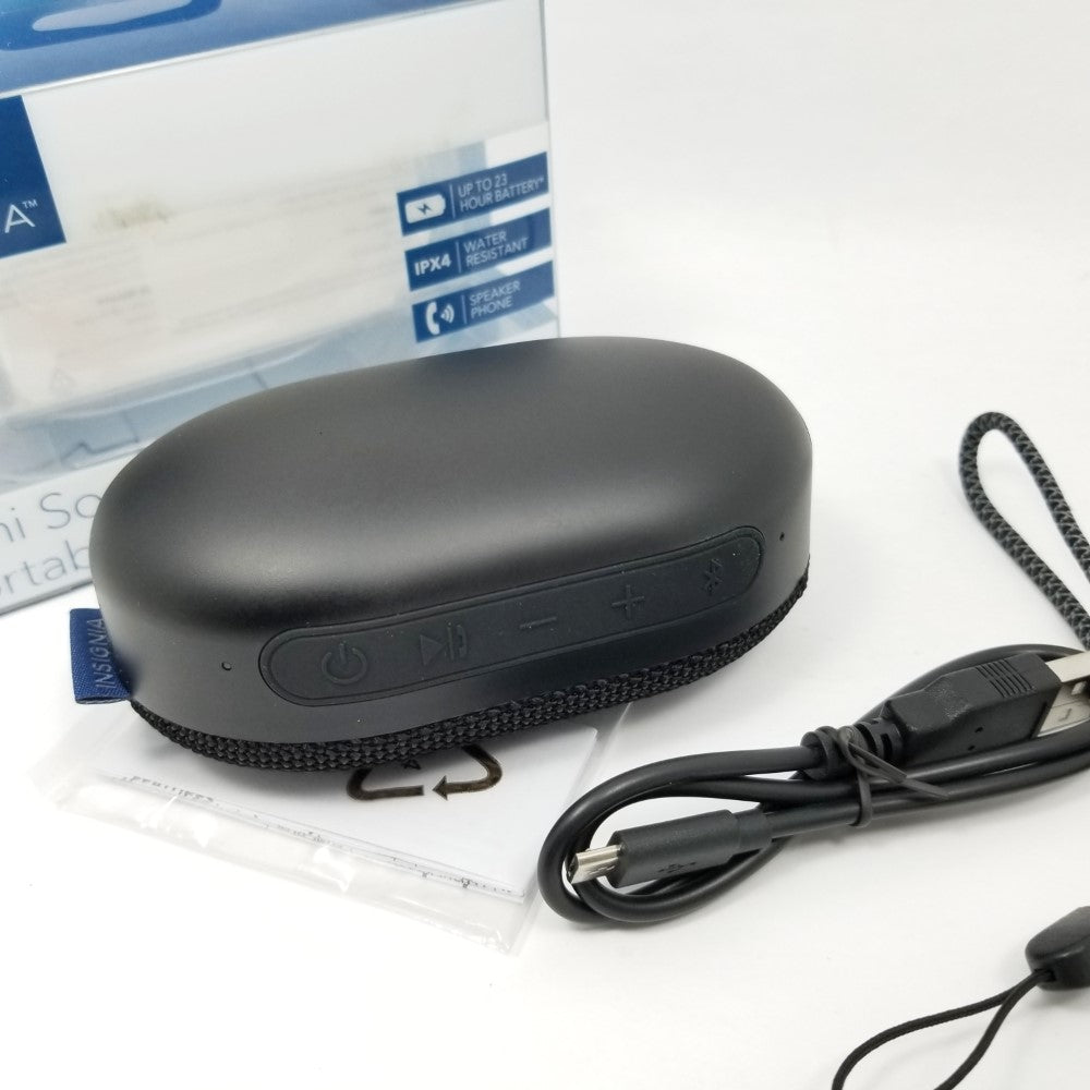 INSIGNIA Mini Sonic Portable Bluetooth Speaker NS-MINISONIC20 - Black
