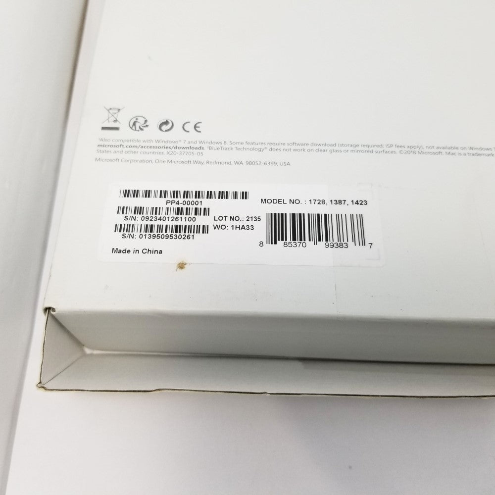 MICROSOFT Wireless Comfort Desktop 5050 Curved Keyboard & Mouse PP4-00001 Model 1728 - Black