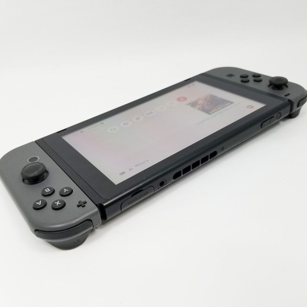 NINTENDO Switch Handheld Video Game Console 32GB Black HAC-001 with Gray Joy Cons
