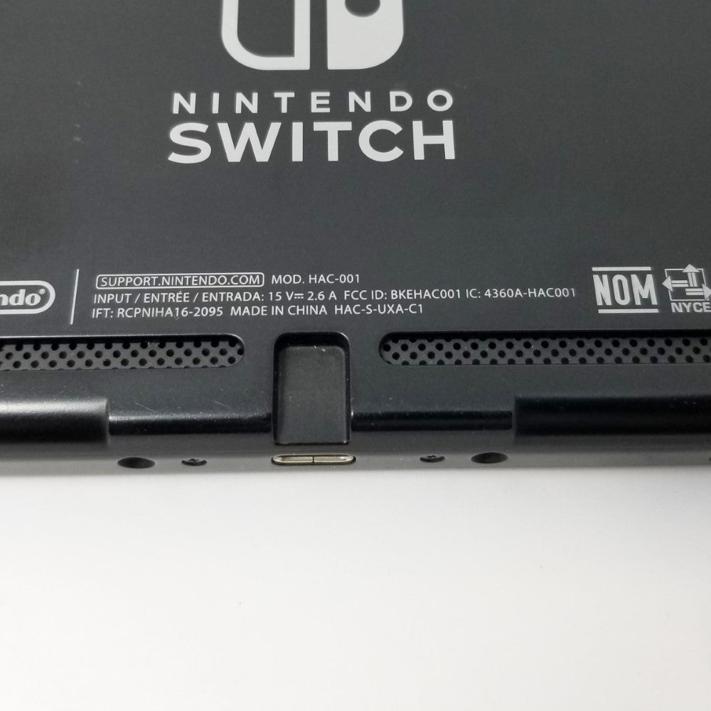 NINTENDO Switch Handheld Video Game Console 32GB Black HAC-001 with Gray Joy Cons