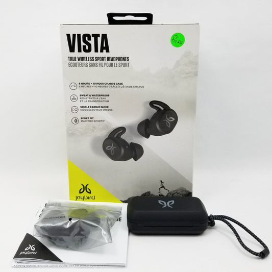 JAYBIRD Vista True Wireless Bluetooth Headphones 985-000865 - Black
