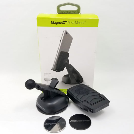 BRACKETRON MagnetXT Dash Mount for Most Smartphones - Black