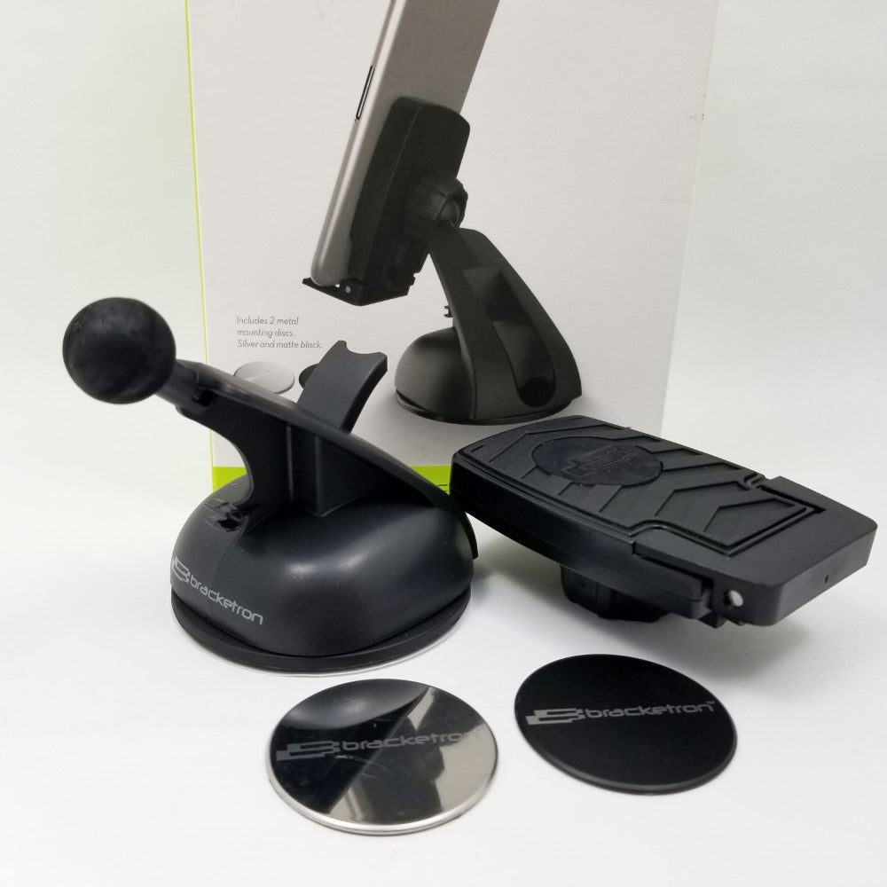 BRACKETRON MagnetXT Dash Mount for Most Smartphones - Black