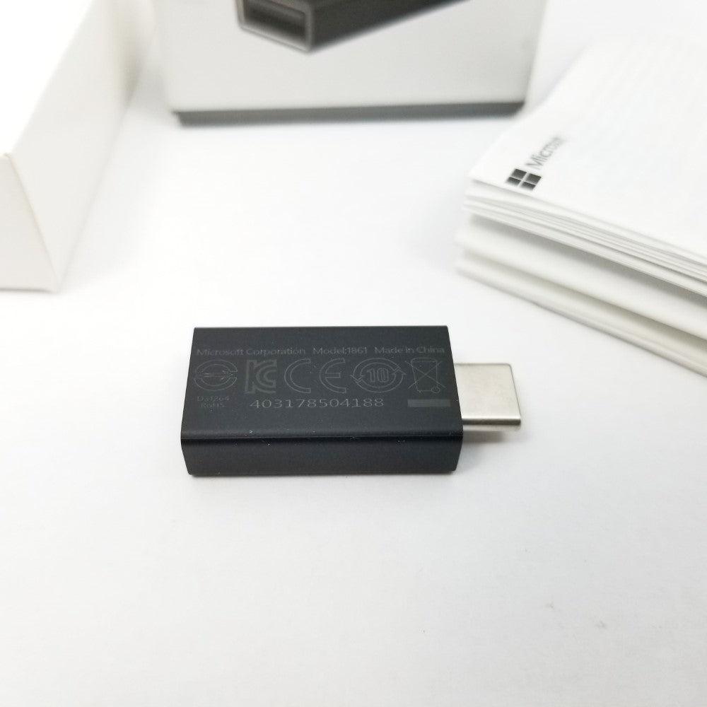 MICROSOFT Surface USB-C to USB-A Adapter JTY-00001 Model 1861 - Black