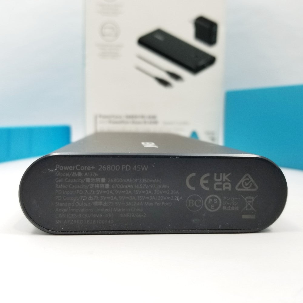 ANKER PowerCore 26800+ PD 45W Powerport Atom III Power Bank - Black