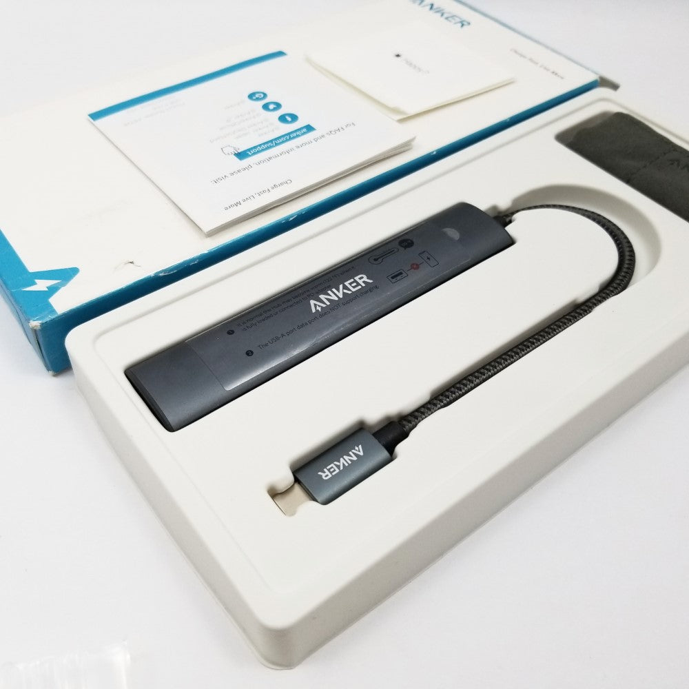 ANKER Premium 5-in-1 USB-C Hub HDMI Ethernet Ports A83380A1 - Gray