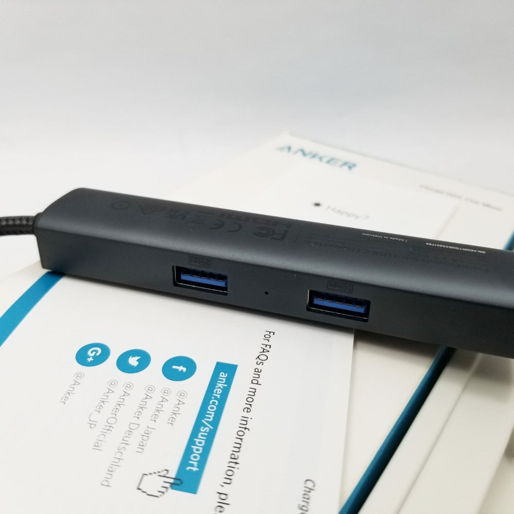 ANKER Premium 5-in-1 USB-C Hub HDMI Ethernet Ports A83380A1 - Gray