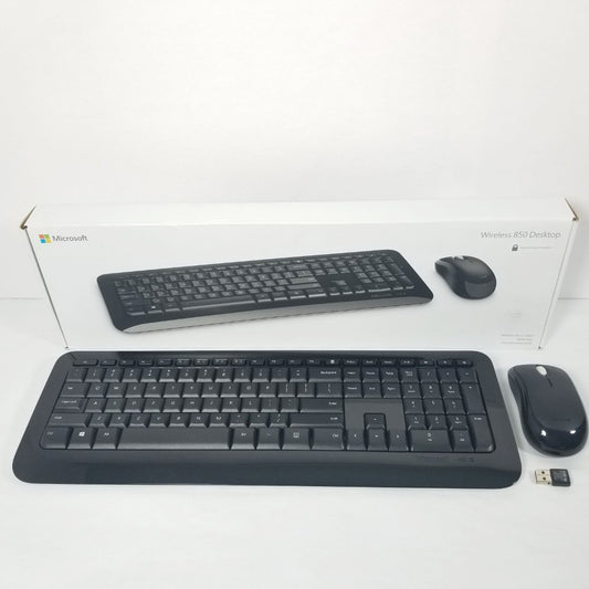 MICROSOFT Wireless Desktop 850 Keyboard and Mouse PY9-00001 Model 1455 - Black