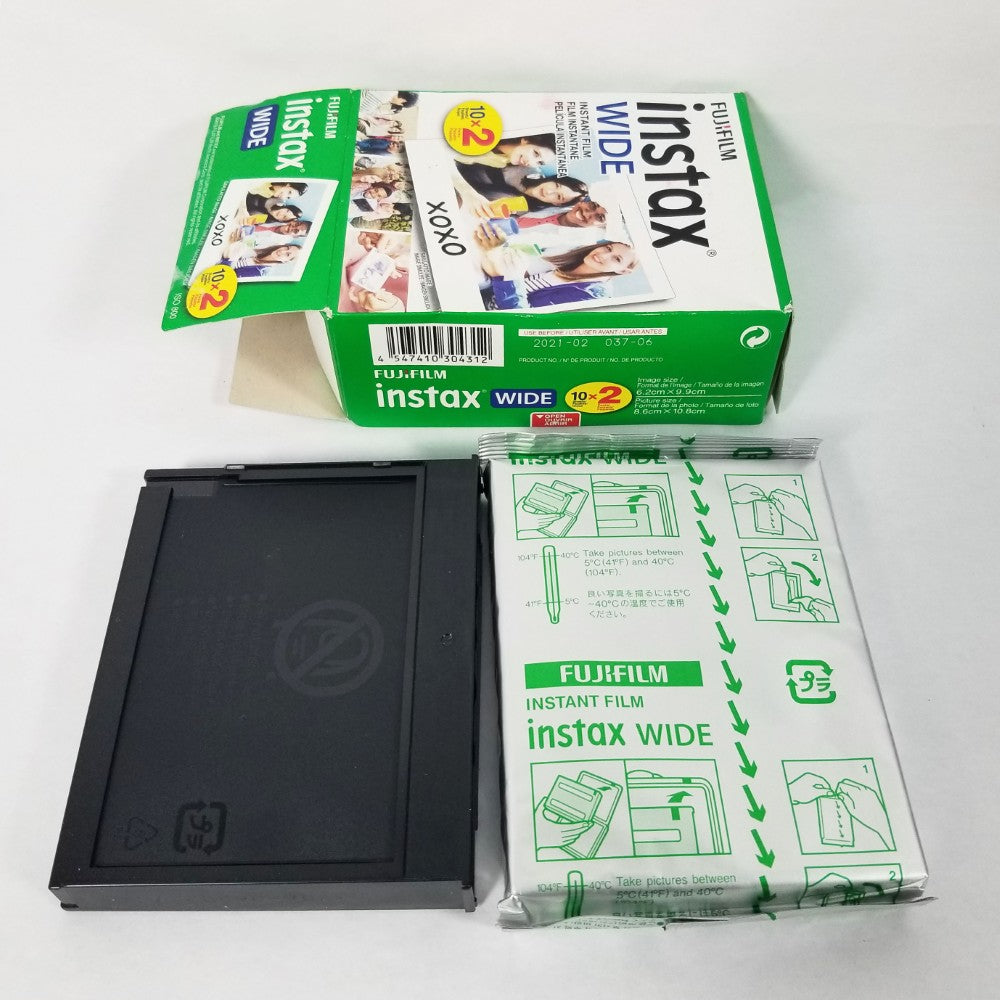 FUJIFILM instax Wide Instant Film Twin Pack 20 sheets - White