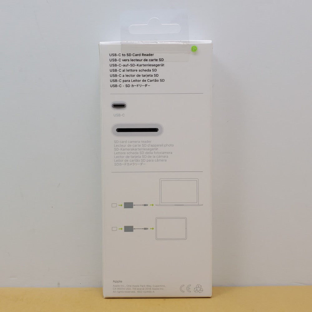 APPLE USB-C to SD Card Reader MUFG2AM/A - Back
