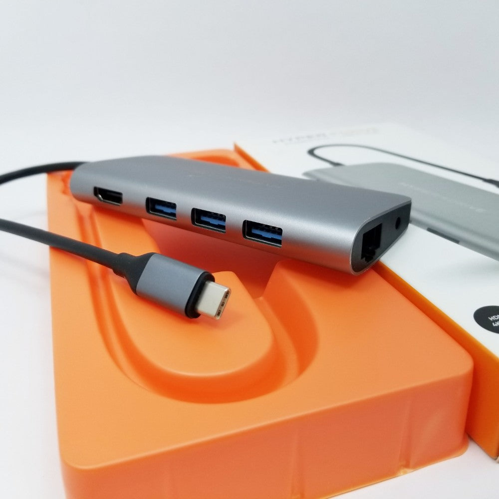 HYPER HyperDrive 9-Port Universal USB-C Hub - USB-C Docking Station for Laptops - Space Gray
