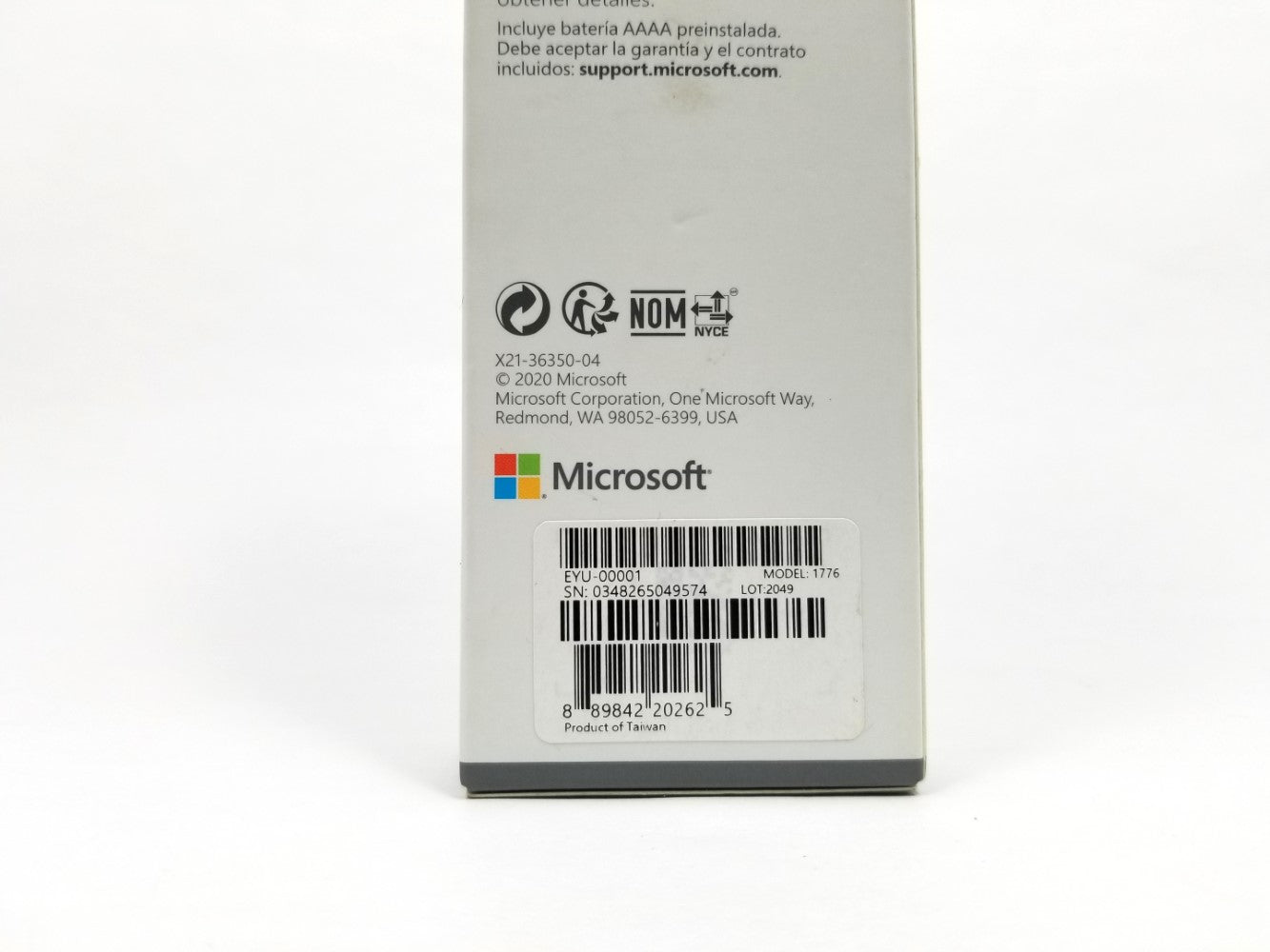 Microsoft Surface Pro Stylus Pen EYU-00001 Model 1776 - Black