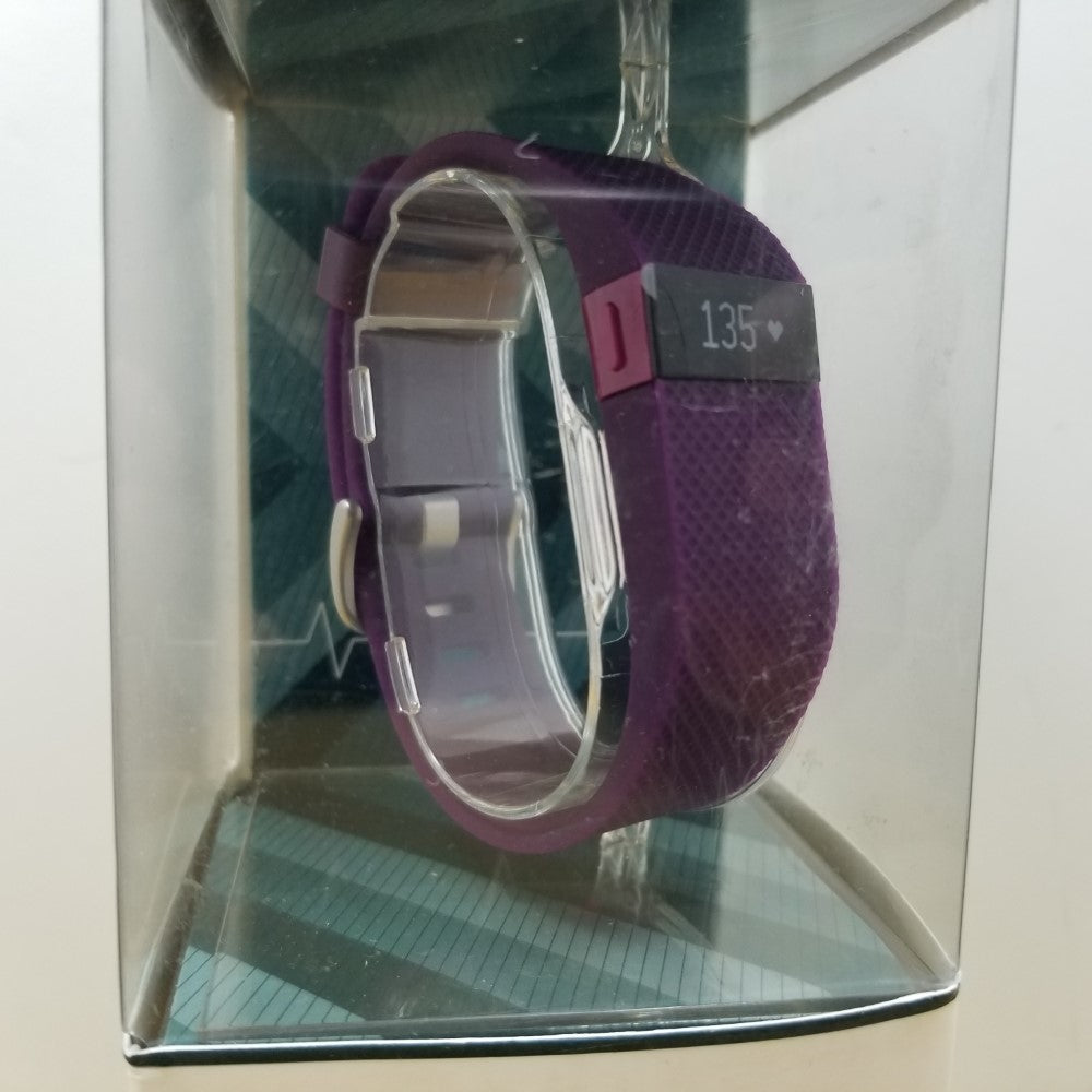 Fitbit charge HR Activity Fitness Sleep Tracker Smartwatch Plum -LARGE