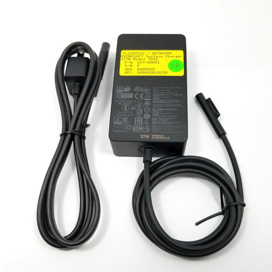 MICROSOFT Surface 127W Power Supply Adapter Charger Pro 3 4 5 6 7 Laptop Book 1932 - Black