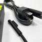 MICROSOFT Surface 127W Power Supply Adapter Charger Pro 3 4 5 6 7 Laptop Book 1932 - Black
