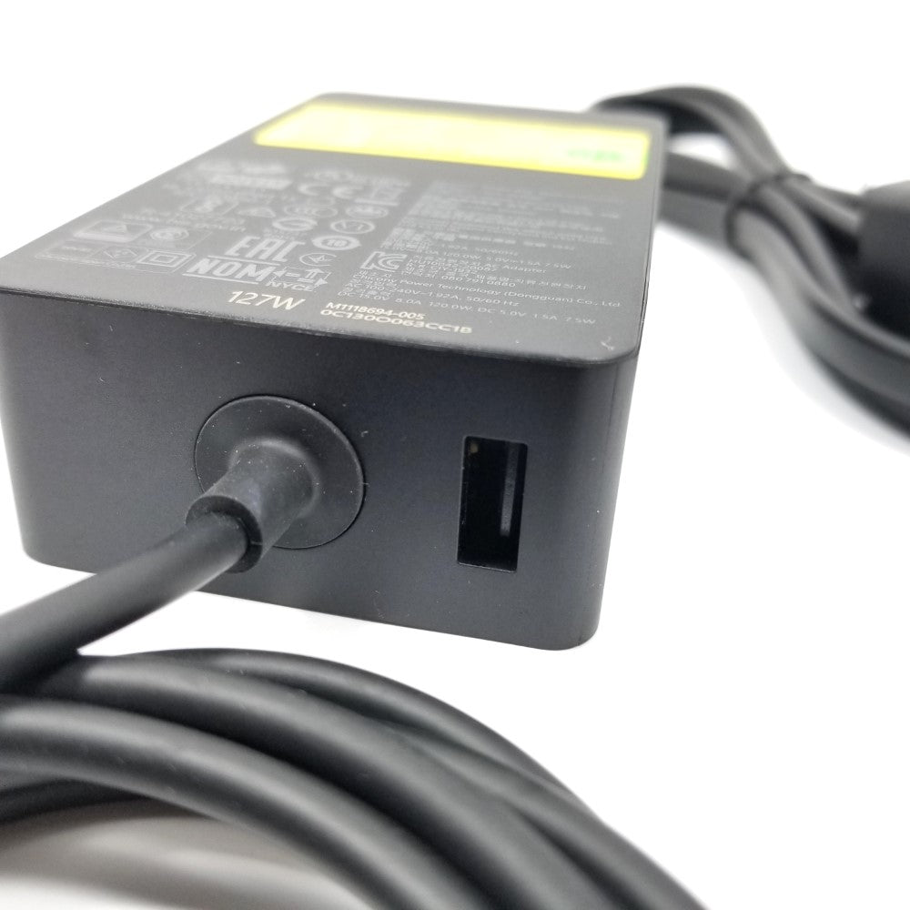 MICROSOFT Surface 127W Power Supply Adapter Charger Pro 3 4 5 6 7 Laptop Book 1932 - Black
