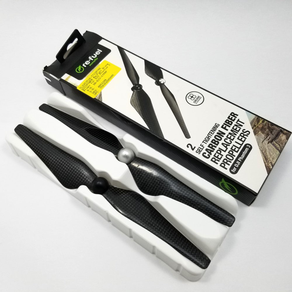 DIGIPOWER Re-Fuel Self Tightening Propellers for DJI Phantom 3 Drones (Pair) DA-DJ3-STPRP - Black