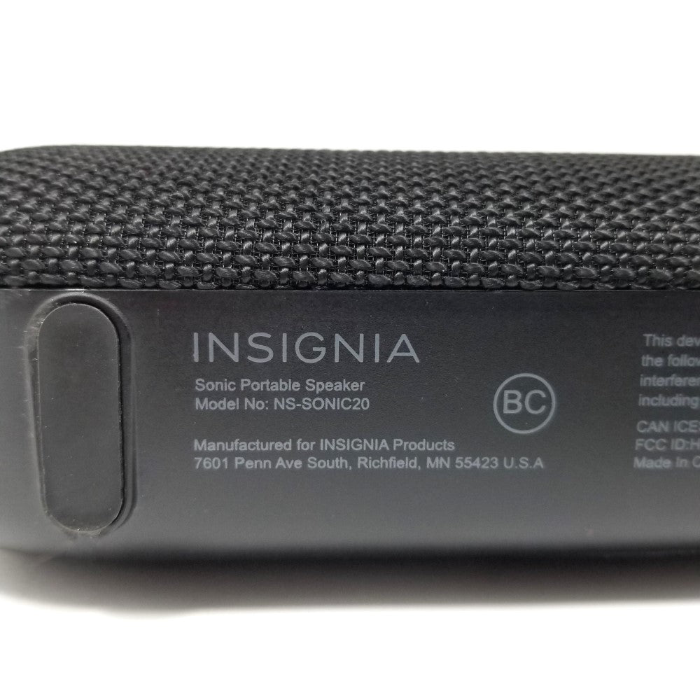 INSIGNIA Sonic Portable Bluetooth Speaker NS-SONIC20 - Black