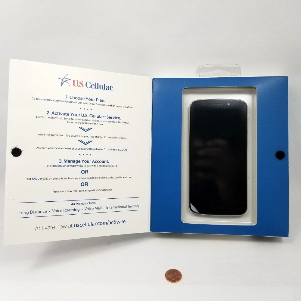 MOTOROLA Moto E5 Play (US Cellular) 16GB Prepaid Android Smartphone - Black