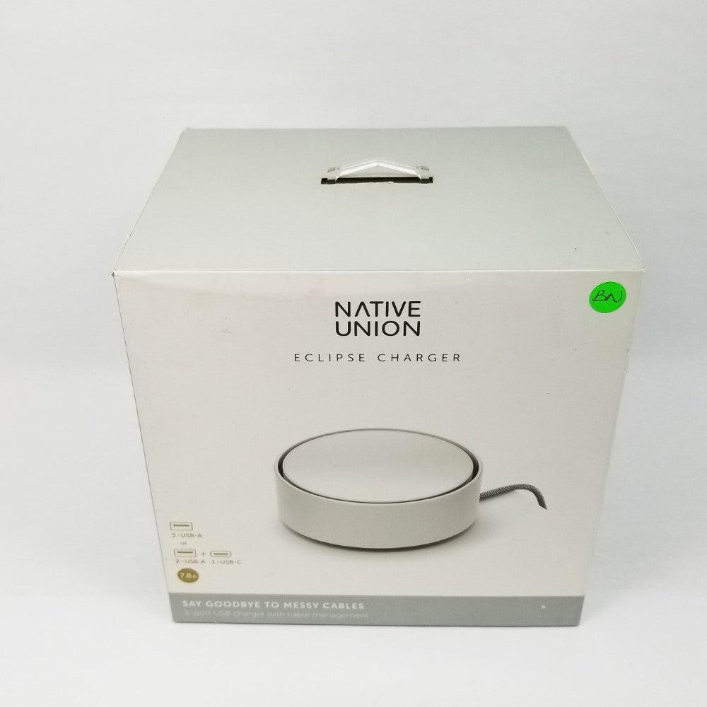 NATIVE UNION Eclipse Charger 3 Port Charging Station Hub White