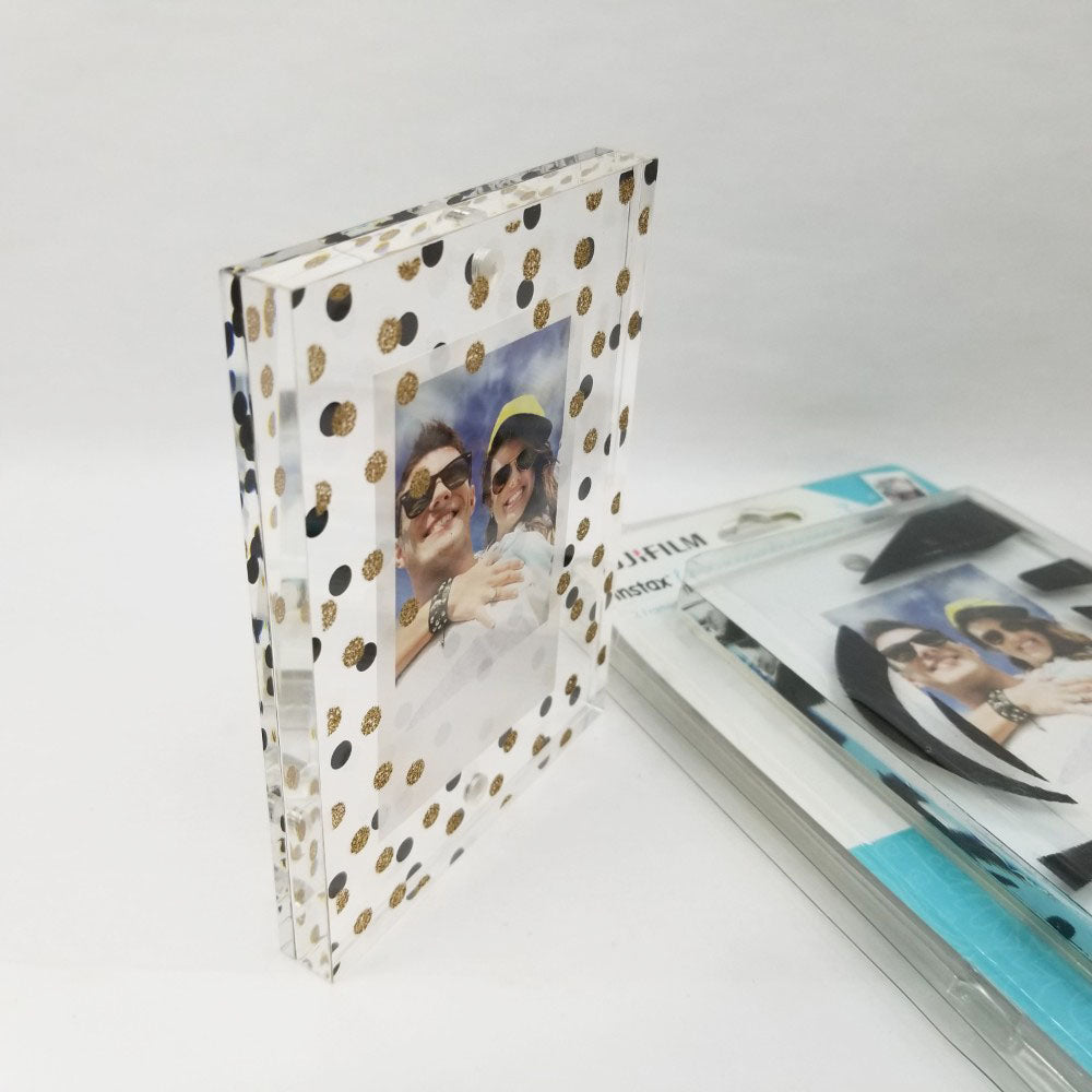 FUJIFILM Large Magnetic Photo Picture Frames (2-Pack) - Dots