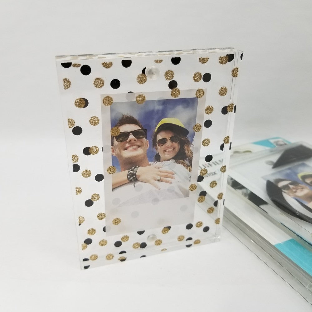 FUJIFILM Large Magnetic Photo Picture Frames (2-Pack) - Dots