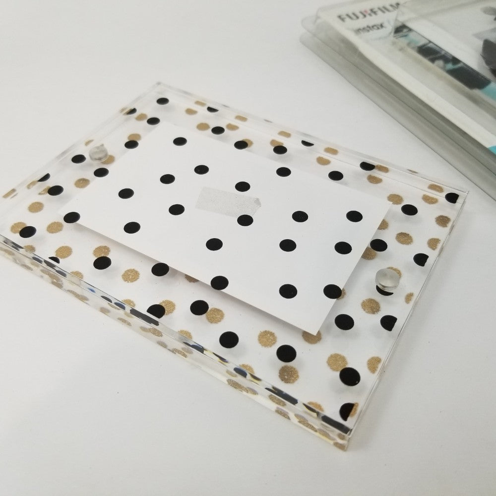 FUJIFILM Large Magnetic Photo Picture Frames (2-Pack) - Dots
