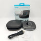 Anker portable conference speaker with carrying case, USB cable, and packaging on a white background