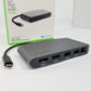 Belkin Thunderbolt 3 dock with multiple ports on a white background, featuring the Belkin logo.