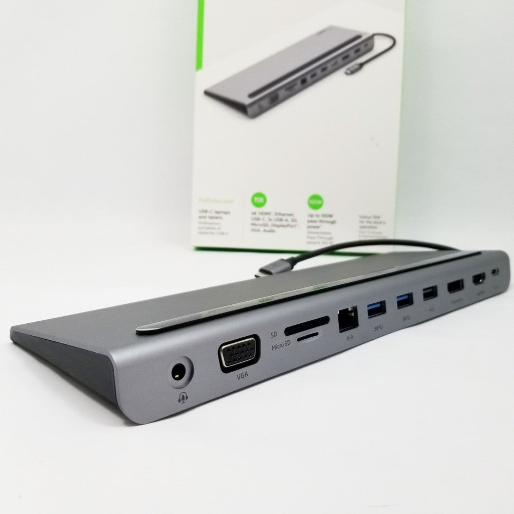 BELKIN USB-C 11-in-1 Multiport Dock Adapter - Gray