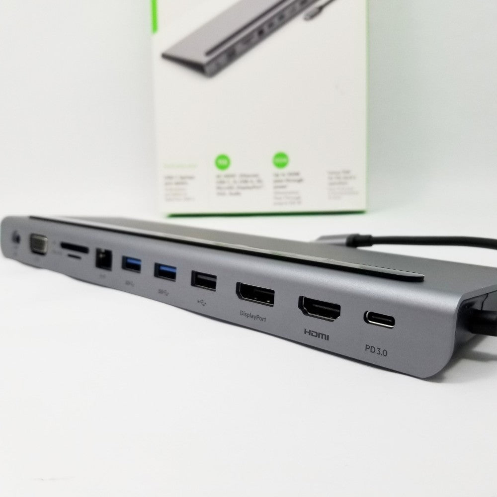 BELKIN USB-C 11-in-1 Multiport Dock Adapter - Gray