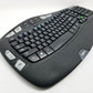 LOGITECH K350 Ergonomic Wireless Keyboard - top left side view