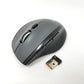 Pre-owned Logitech MK570 Comfort Wave Wireless Optical Mouse in black color with unifying USB receiver.
