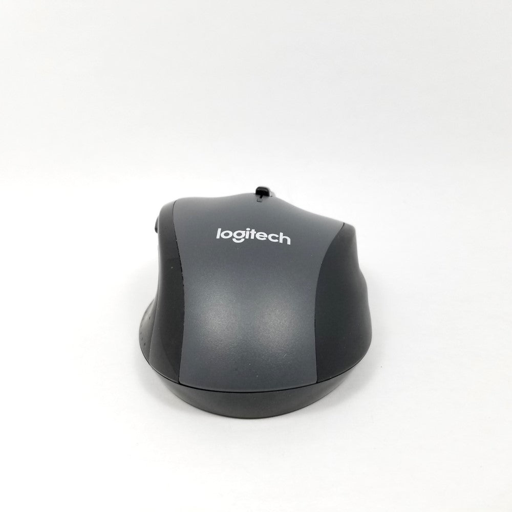 back view of Pre-owned Logitech MK570 Comfort Wave Wireless Optical Mouse against a white background.