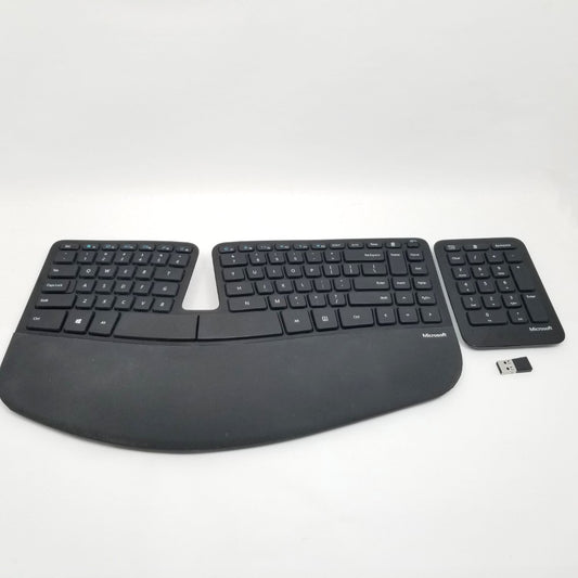 MICROSOFT Sculpt Ergonomic Desktop Wireless USB Keyboard front top view