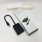 Microsoft DisplayPort to VGA adapter with packaging on a white background